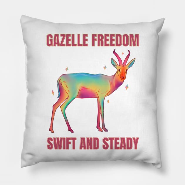 Gazelle Pillow by Pearsville