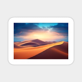 Desert Sand Land Serene Landscape Magnet