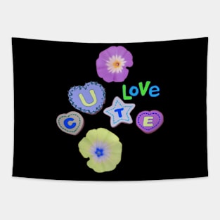 Cute Love Tapestry