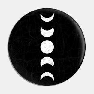 Moon - White Pin