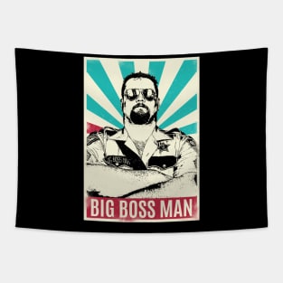 Vintage Retro Big Boss Man Tapestry