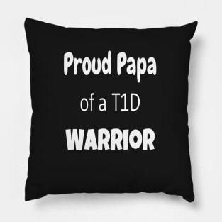 Proud Papa - White Text Pillow