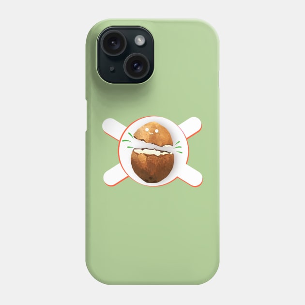 Crazy coconut Phone Case by Maknarart