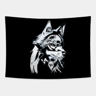 Wolf minimal Tapestry