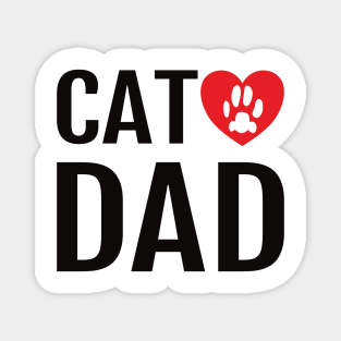 Cat Dad Magnet