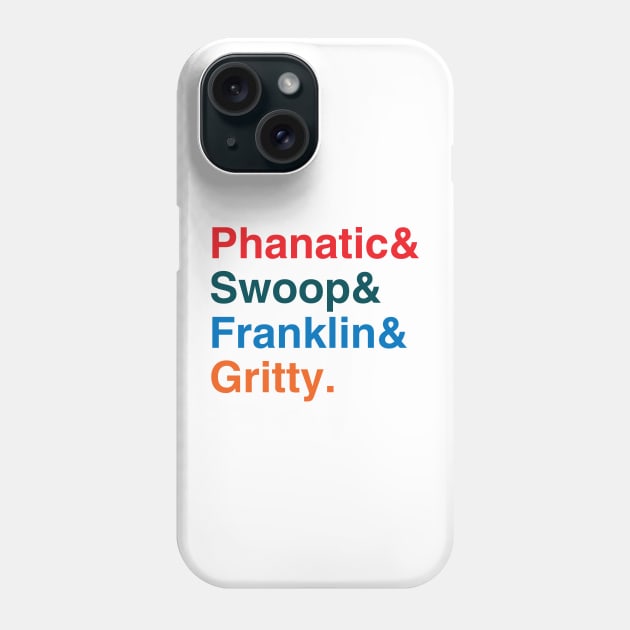 Philly Mascots List (variant) Phone Case by GloopTrekker