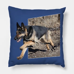 German Shepherd Jump Out Pillow