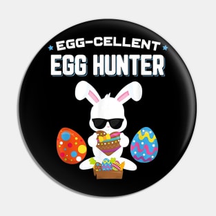 Egg-cellent Egg Hunter Easter Boys Girls Bunny Gift Pin