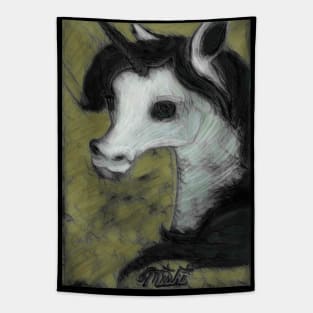 Ghostly Unicorn Tapestry