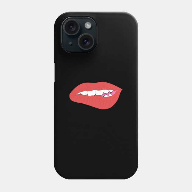 Biting lip Phone Case by PincGeneral