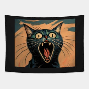 Screaming Cat Tapestry