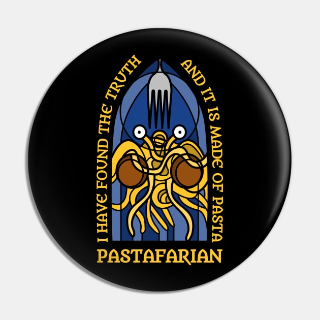 Pastafarian Pin by ShirtBricks