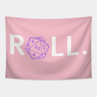 Roll. RPG Shirt White and Purple Tapestry