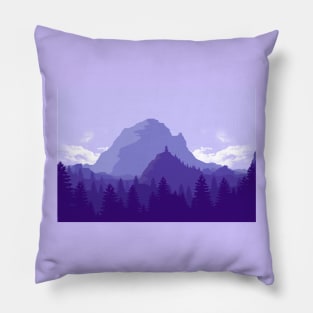 Purple Landscape Pillow