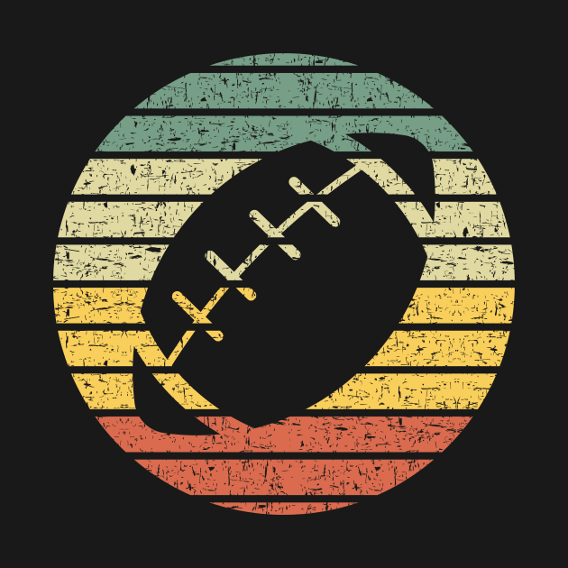 Vintage Football Silhouette by Creastorm