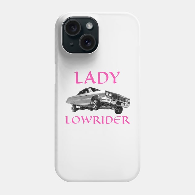 Lady Lowrider Phone Case by CarTeeExclusives