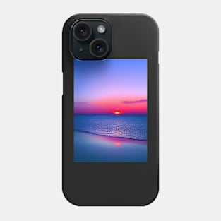 STUNNING PURPLE AND ORANGE OCEAN SUNSET Phone Case