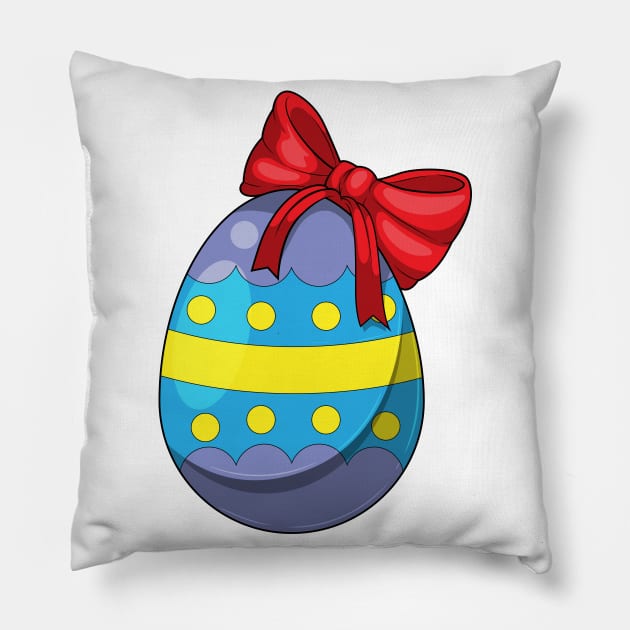 Easter egg Easter Ribbon Pillow by Markus Schnabel