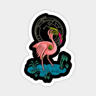 flamingo mecha robot Magnet