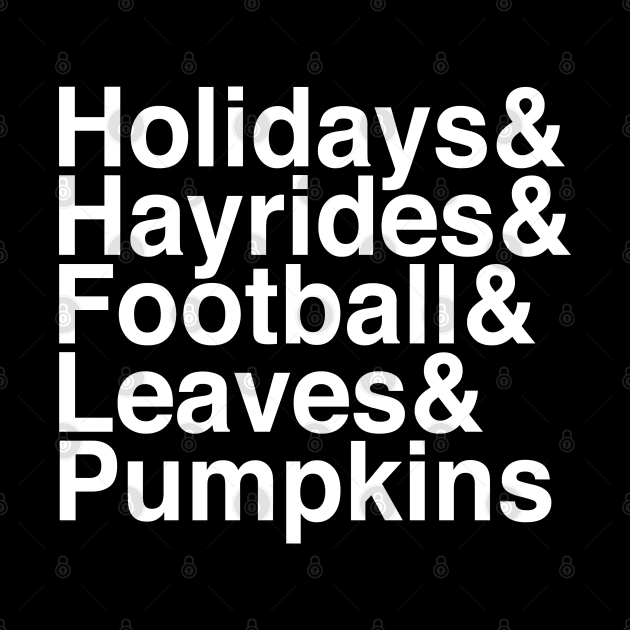 Welcome Autumn - Helvetica Ampersand by Brad T