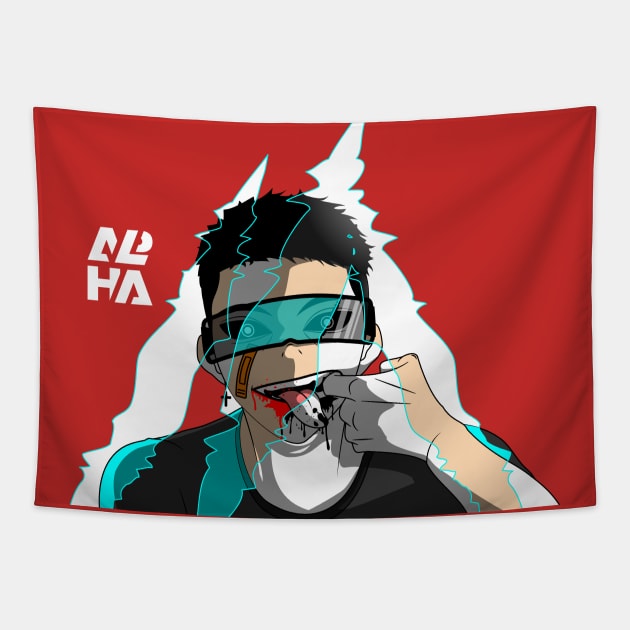 Cyber Pshycho Tapestry by ALPHA MERCH STORE