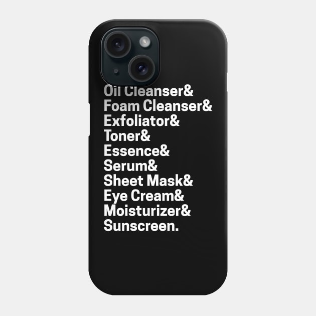 10 Step Korean Skincare Phone Case by Red