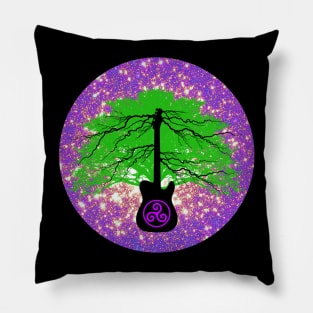 Electric Tree Guitar Pillow