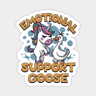 Emotional support goose- Unicorn mental health Magnet