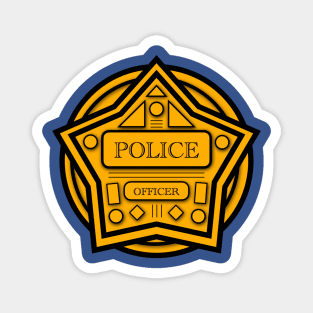 Police Badge V.2 Magnet