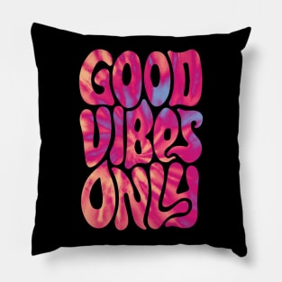 Good Vibes Only | Peach Pillow