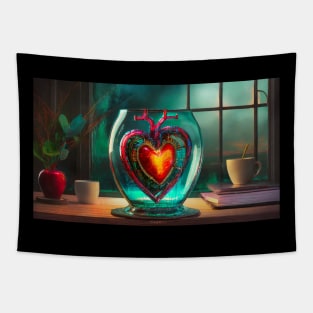 Glass Heart Tapestry