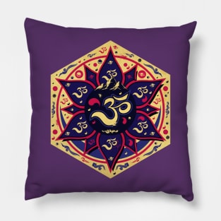 Spiritual Om Vintage Pillow