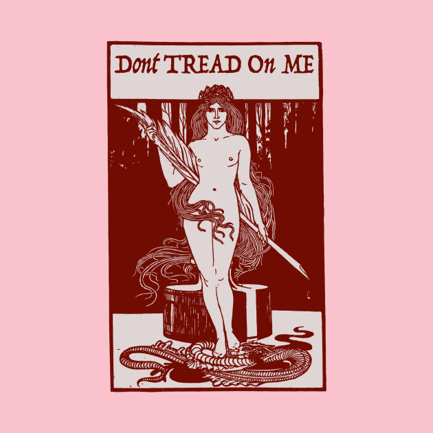 Don't Tread on Me - Red Woman by Pandora's Tees