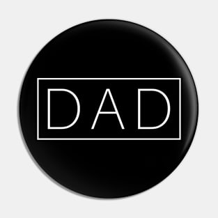 Simple Dad Father's Day Typography Pin