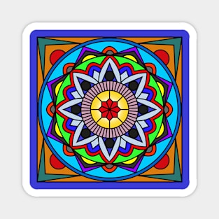 Colorful Mandala Design Magnet