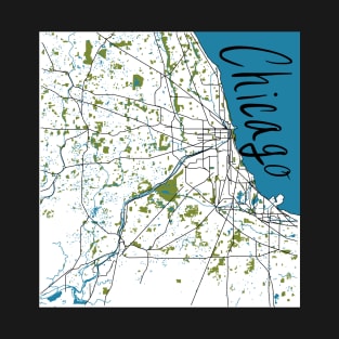 Chicago Map T-Shirt