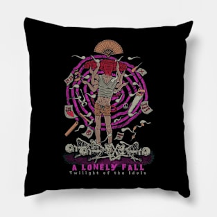 a lonely fall Pillow