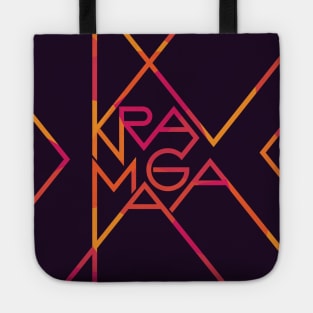 Krav Maga Sharp Colorful Letters Tote