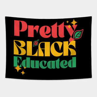 Pretty Black Educated Black History Month Tapestry