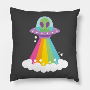 Rainbow Alien HUGE Edition Pillow