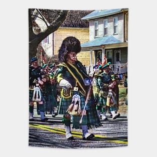 Drum Major of Pipe Band Tapestry