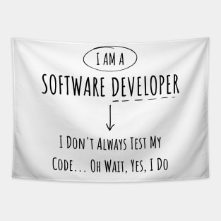 Proud Software Developer Tee - Embrace Expertise Tapestry