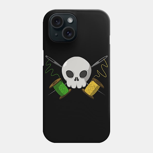 Tailors crew Jolly Roger pirate flag (no caption) Phone Case by RampArt