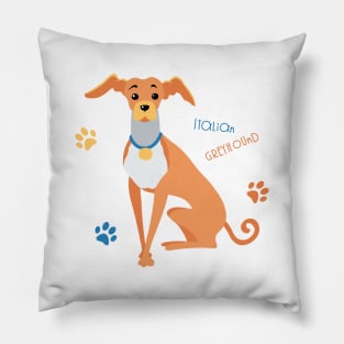 Dog Italian Greyhound Pillow