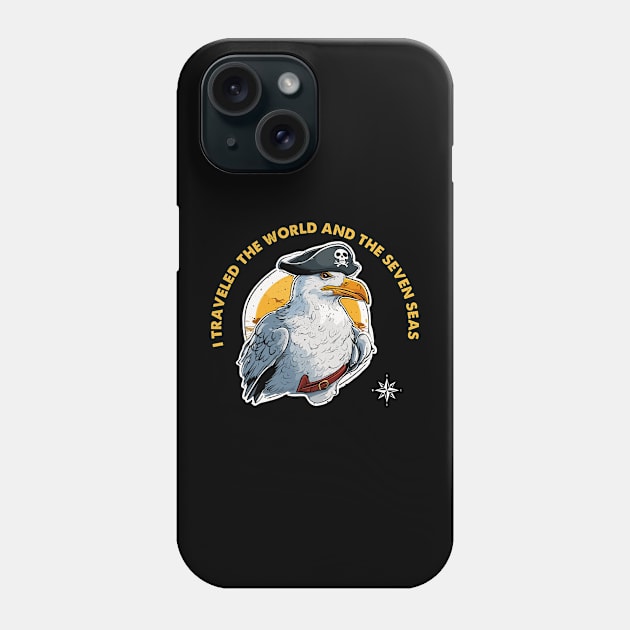 travel the world and the seven seas Phone Case by Kingrocker Clothing