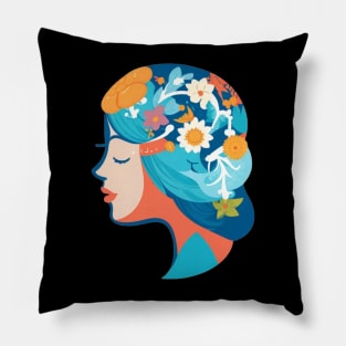 brightful future lady Pillow