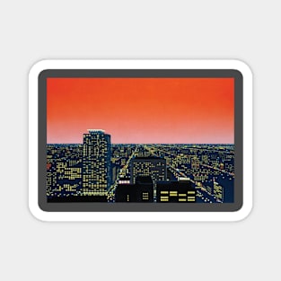 Hiroshi Nagai - City Pop Art at night Magnet