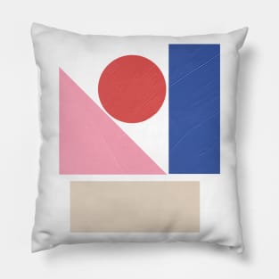 Abstract Painted Blocks Pillow