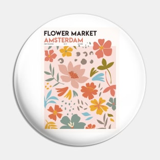 Flower Market Amsterdam Print Collection Pin