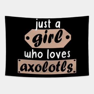 Girl axolotl love idea candy aquarium Tapestry